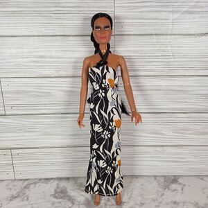 Vintage 1970's Mego Cher Doll Bob Mackie Good Earth Dress Rooted Hair Eye Lashes